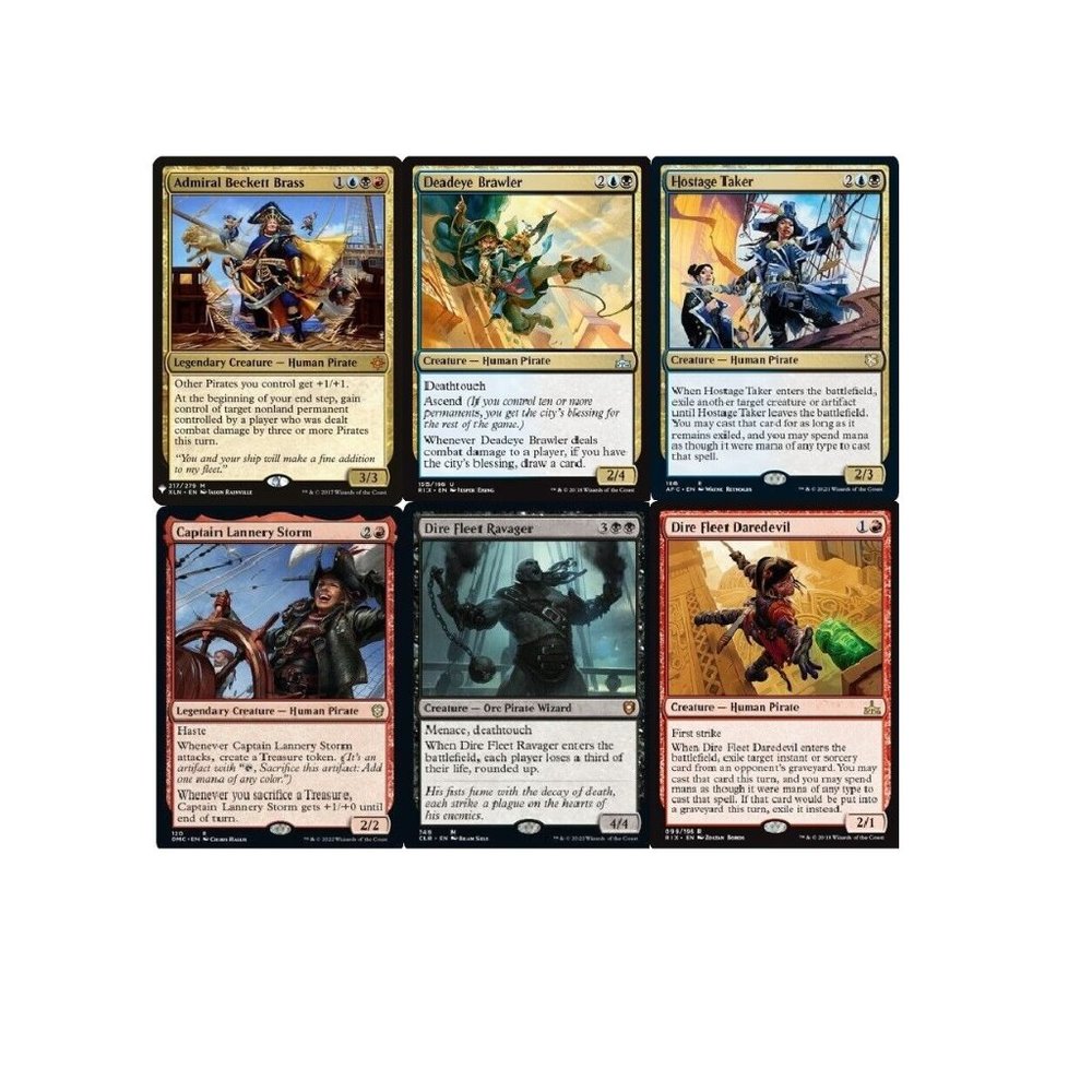 Admiral Beckett Brass PIRATES Grixis Commander Deck EDH MTG Magic Gathering NM
